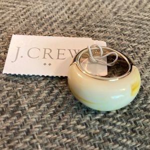NWT J Crew golden yellow tortoise shell ring sz 6 BL454